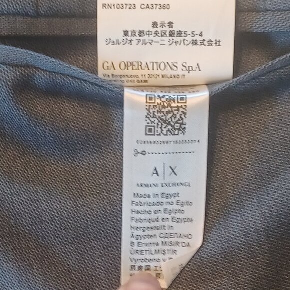 NEW $260 Armani Exchange Men's Steele Blue Modern Fit Flat Front Solid Dress 30L - Picture 9 of 11